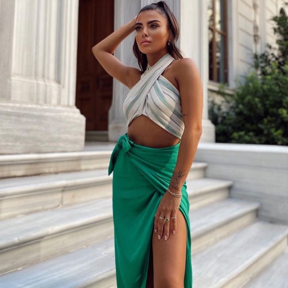 NWT Zara Wrap Skirt